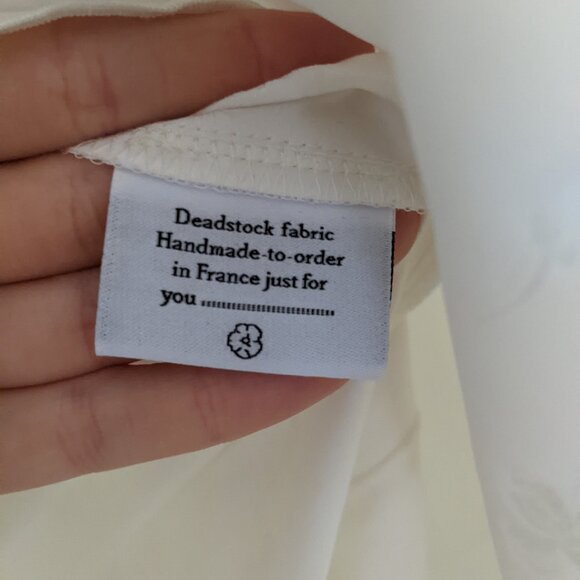 Maison Cleo White Silk Midi Skirt - Picture 5 of 7